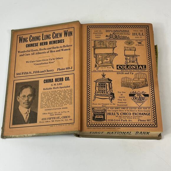 1926 CA Chico Oroville City Directory POOR Ancestry Genealogy Reference Antique - Picture 7 of 16